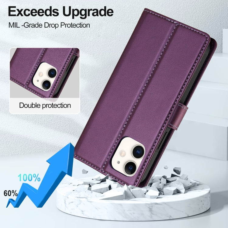 For iPhone 11 LC.IMEEKE L2 Series Detachable Magsafe PU Phone Case with Lanyard(Purple) - iPhone 11 Cases by LC.IMEEKE | Online Shopping South Africa | PMC Jewellery | Buy Now Pay Later Mobicred