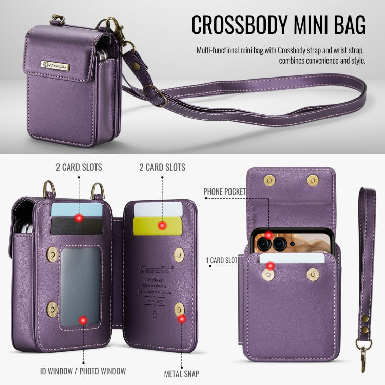 For Motorola Razr Series CaseMe Me50 Mini Lanyard Universal Bag(Purple) - Motorola Cases by CaseMe | Online Shopping South Africa | PMC Jewellery | Buy Now Pay Later Mobicred