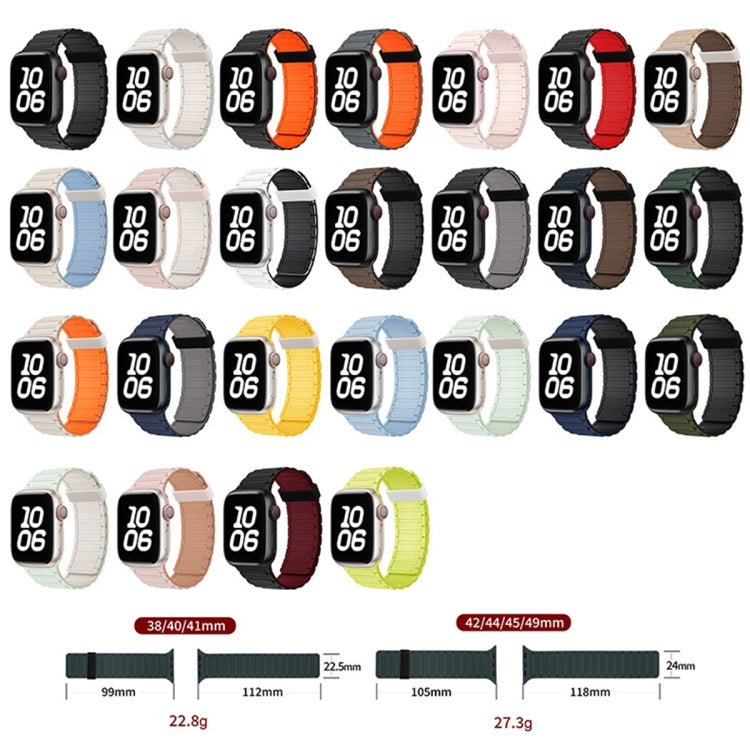 For Apple Watch SE 44mm Tri-beads Magnetic Hoop Silicone Watch Band(Light Mint) - free shipping - PMc TechLife - Order now!