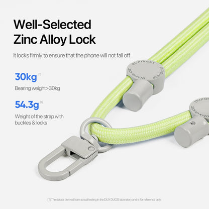 DUX DUCIS Plaz Crossbody Neck Strap Anti-lost Phone Lanyard(Green Yellow) - Lanyards & Wrist Straps by DUX DUCIS | Online Shopping South Africa | PMC Jewellery | Buy Now Pay Later Mobicred