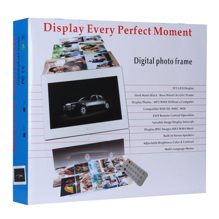 23.6 inch LED Screen Digital Photo Frame, Plug Type:EU Plug(White) - free shipping - PMC TechLife - Order now!