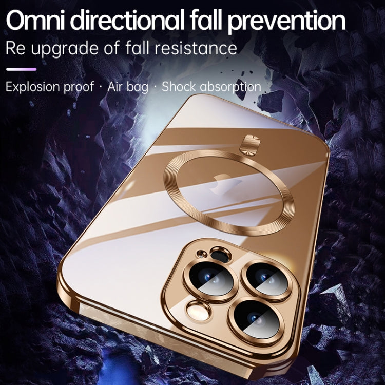 For iPhone 16 Pro Max SULADA MagSafe Plating TPU Shockproof Phone Soft Case(Gold) - iPhone 16 Pro Max Cases by SULADA | Online Shopping South Africa | PMC Jewellery | Buy Now Pay Later Mobicred