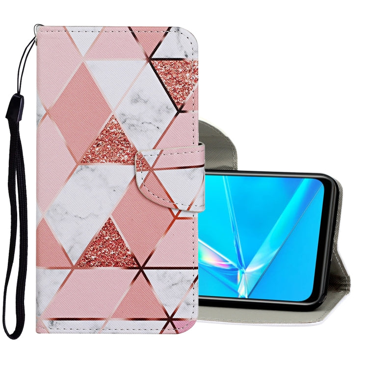 For OPPO Realme 6 Colored Drawing Pattern Horizontal Flip Leather Case with Holder & Card Slots & Wallet(Marble) - Realme Cases by PMC Jewellery | Online Shopping South Africa | PMC Jewellery