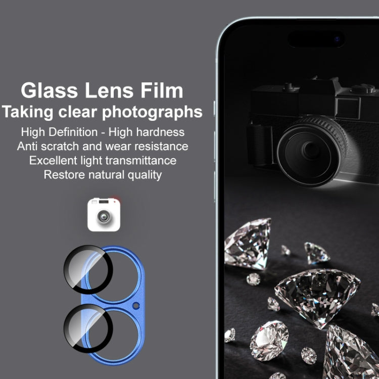For iPhone 16 / 16 Plus IMAK Metal Armor Premium Camera Protector Film(Yellow) - free shipping - PMC Jewellery - Order now!