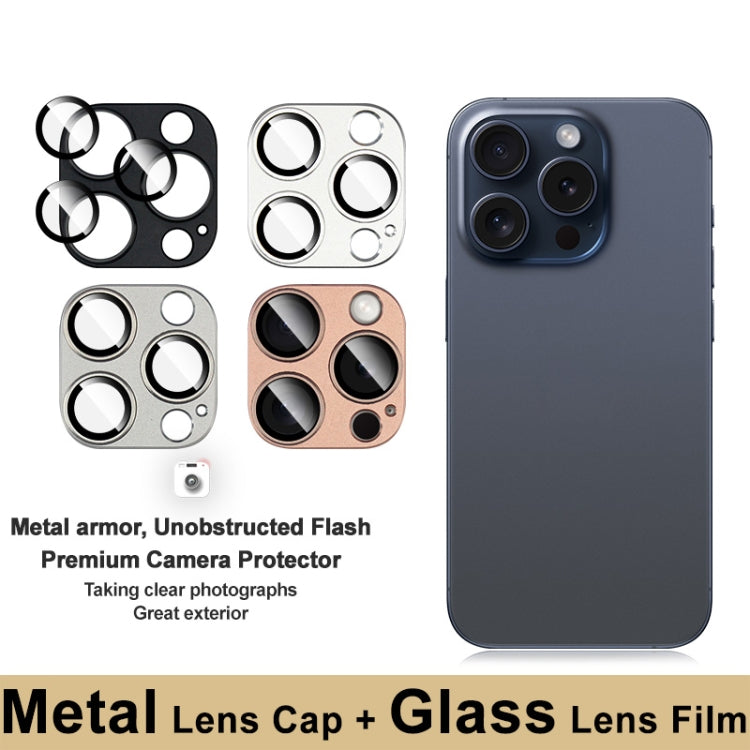 For iPhone 16 Pro / 16 Pro Max IMAK Metal Armor Premium Camera Protector Film(Silver) - iPhone 16 Pro Max Tempered Glass by imak | Online Shopping South Africa | PMC Jewellery | Buy Now Pay Later Mobicred