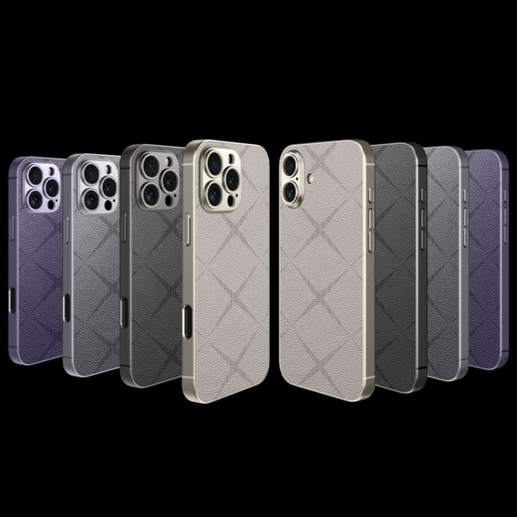 For iPhone 16 Plus GKK Asterism Metal Paint Skin Feel Leather Full Coverage Phone Case(Black) - free shipping - PMC Jewellery - Order now!