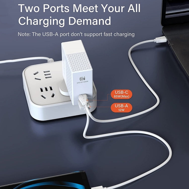 LDNIO A2620C PD3.0 65W USB Power Adapter Travel Charger with Type-C to Type-C Cable, UK Plug - USB Charger by LDNIO | Online Shopping South Africa | PMC Jewellery | Buy Now Pay Later Mobicred