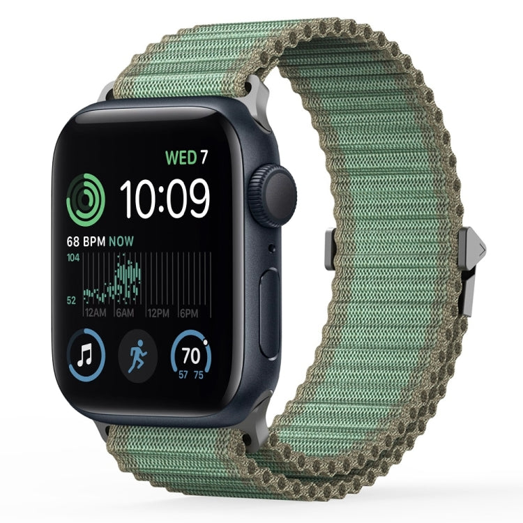 For Apple Watch SE 2022 40mm DUX DUCIS YC Series Ocean Nylon Watch Band(Green) - Watch Bands by DUX DUCIS | Online Shopping South Africa | PMC Jewellery | Buy Now Pay Later Mobicred