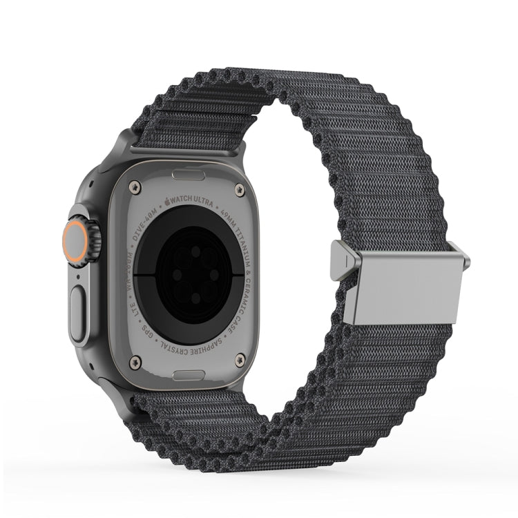 For Apple Watch Series 6 40mm DUX DUCIS YC Series Ocean Nylon Watch Band(Dark Grey) - Watch Bands by DUX DUCIS | Online Shopping South Africa | PMC Jewellery | Buy Now Pay Later Mobicred