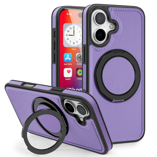 For iPhone 16 Yashi 360 Degree Rotating MagSafe Holder Phone Case(Purple) - iPhone 16 Cases by PMC Jewellery | Online Shopping South Africa | PMC Jewellery | Buy Now Pay Later Mobicred