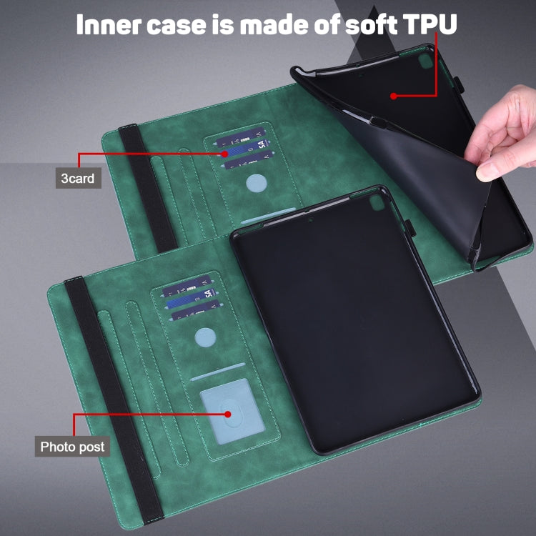 For Honor Pad 8 Peacock Embossed Pattern Leather Tablet Case(Green) - Honor by PMC TechLife | Online Shopping South Africa | PMC TechLife | Buy Now Pay Later Mobicred