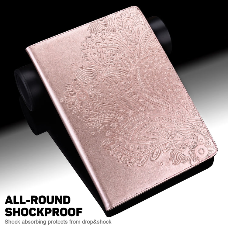 For Honor Pad X9 Peacock Embossed Pattern Leather Tablet Case(Rose Gold) - Honor by PMC TechLife | Online Shopping South Africa | PMC TechLife | Buy Now Pay Later Mobicred
