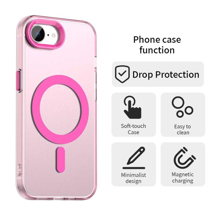 For iPhone 16e Candy Magsafe PC Hybrid TPU Phone Case(Red) - iPhone 16e Cases by PMC TechLife | Online Shopping South Africa | PMC TechLife | Buy Now Pay Later Mobicred