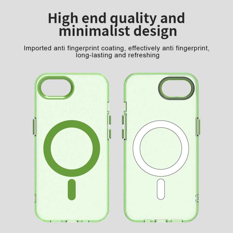 For iPhone 16e Candy Magsafe PC Hybrid TPU Phone Case(Green) - iPhone 16e Cases by PMC TechLife | Online Shopping South Africa | PMC TechLife | Buy Now Pay Later Mobicred