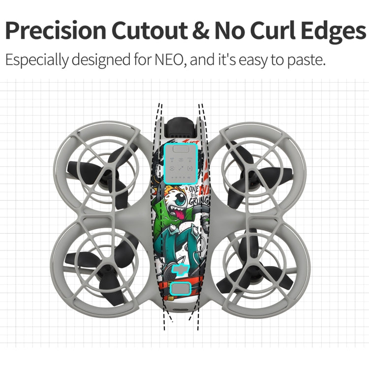 For DJI Neo 2pcs Combo Drone Body Protective Stickers(Desert Camo + Painting) - free shipping - PMC TechLife - Order now!