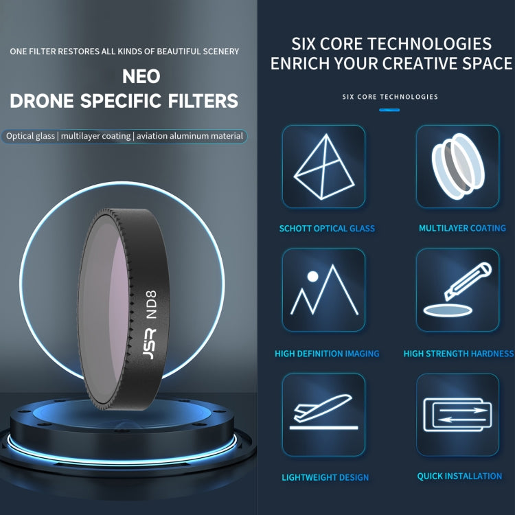 For DJI Neo JSR KB Series Drone Lens Filter, Filter:MCUV - free shipping - PMC TechLife - Order now!
