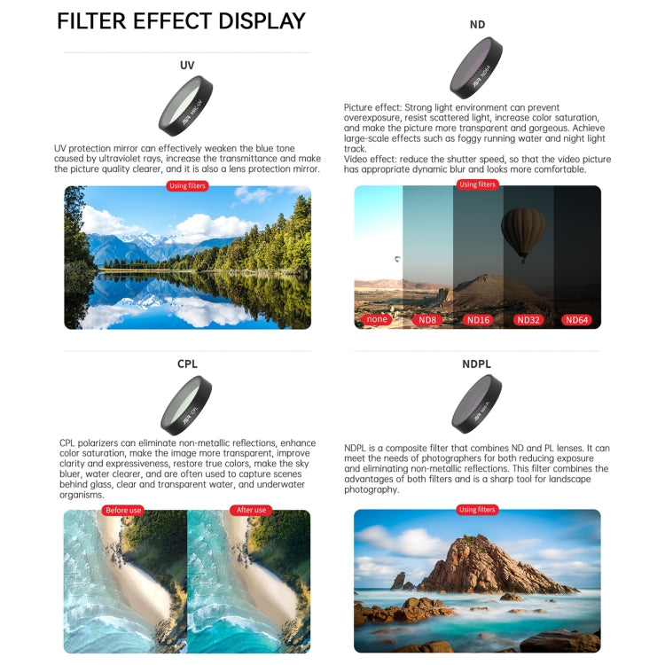 For DJI Neo JSR KB Series Drone Lens Filter, Filter:ND8 - free shipping - PMC TechLife - Order now!
