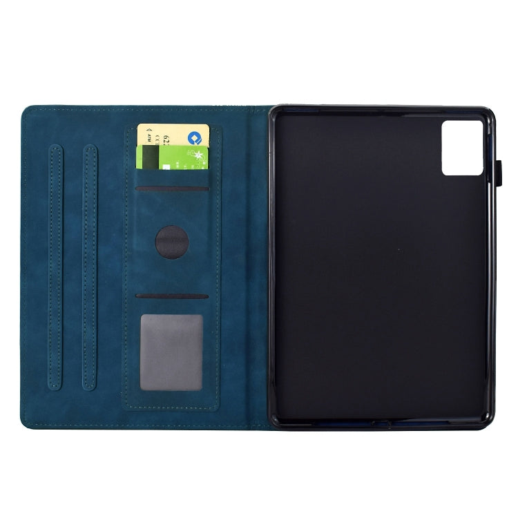 For Lenovo Tab M11 / Xiaoxin Pad 2024 Cats Embossed Leather Smart Tablet Case(Dark Blue) - free shipping - PMC Jewellery - Order now!