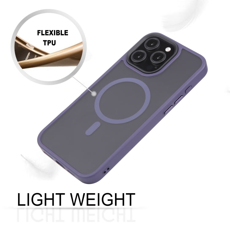 For iPhone 16 Pro Max GEBEI Skin Feel MagSafe Magnetic Phone Case(Purple) - iPhone 16 Pro Max Cases by GEBEI | Online Shopping South Africa | PMC Jewellery | Buy Now Pay Later Mobicred