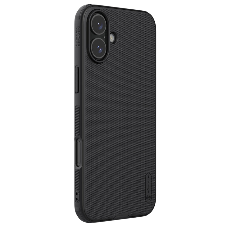 For iPhone 16 NILLKIN Frosted Shield Pro Magnetic Magsafe Phone Case(Black) - iPhone 16 Cases by NILLKIN | Online Shopping South Africa | PMC Jewellery | Buy Now Pay Later Mobicred