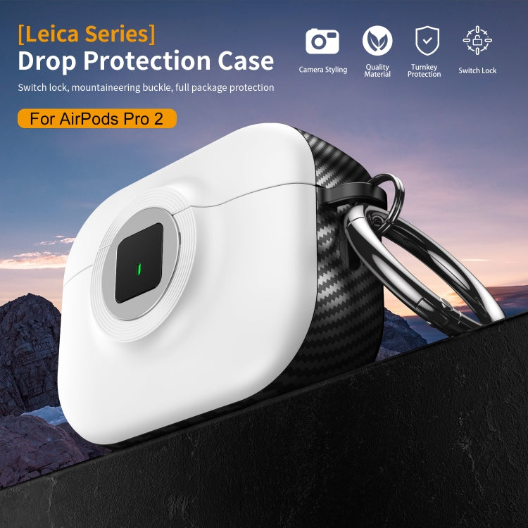 For AirPods 3 Camera Series PC + TPU Headset Shockproof Carbon Fibre Case(Blue) - For AirPods 3 by PMC Jewellery | Online Shopping South Africa | PMC Jewellery | Buy Now Pay Later Mobicred