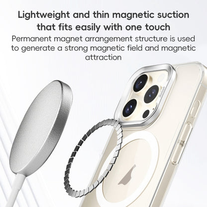 For iPhone 16 Pro ZGA Magsafe Clear PC Tempered Glass Phone Case(Frosted White) - iPhone 16 Pro Cases by ZGA | Online Shopping South Africa | PMC Jewellery | Buy Now Pay Later Mobicred