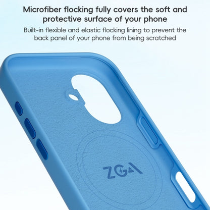 For iPhone 16 ZGA Colorful Liquid Silicone Magsafe Phone Case(Blue) - iPhone 16 Cases by ZGA | Online Shopping South Africa | PMC Jewellery | Buy Now Pay Later Mobicred