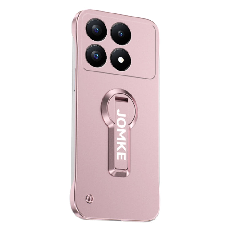 For Redmi K70 Baking Varnish 360 Rotate Holder No Frame PC Phone Case(Pink) - Xiaomi Cases by PMC Jewellery | Online Shopping South Africa | PMC Jewellery | Buy Now Pay Later Mobicred