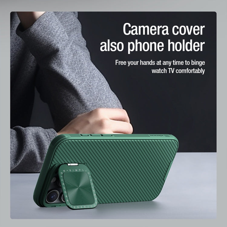 For iPhone 16 Pro Max NILLKIN CamShield Prop MagSafe Magnetic PC Phone Case(Green) - free shipping - PMC Jewellery - Order now!