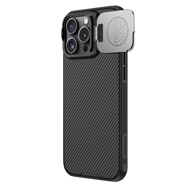 For iPhone 16 Pro Max NILLKIN Black Mirror Prop CD Texture Mirror Phone Case(Black) - free shipping - PMC Jewellery - Order now!