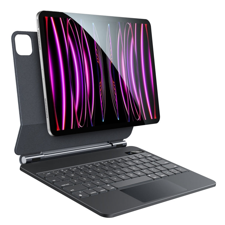 For iPad Pro 12.9 2020 / 2018 Yesido Dual-sided Clip Digital Display Magnetic Keyboard Leather Case(Black) - free shipping - PMC Jewellery - Order now!