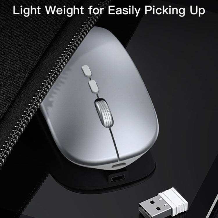 Yesido KB15 Slim 2.4G Rechargeable Wireless Optical Mouse(White) - Wireless Mice by Yesido | Online Shopping South Africa | PMC Jewellery | Buy Now Pay Later Mobicred