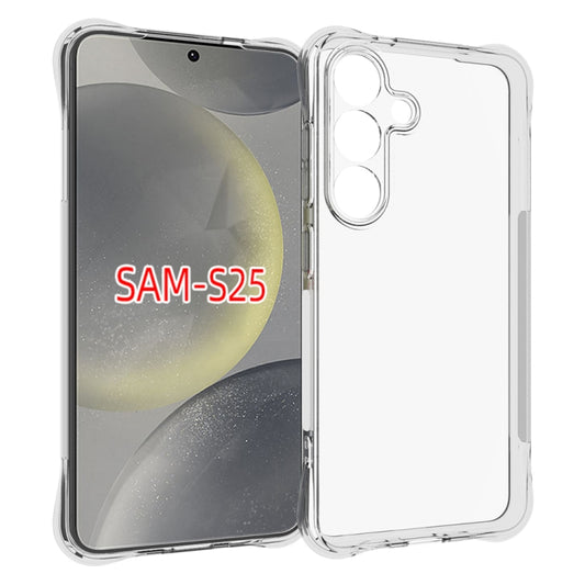 For Samsung Galaxy S25 5G Shockproof Non-slip Thickening TPU Phone Case(Transparent) - Galaxy S25 5G Cases by PMC Jewellery | Online Shopping South Africa | PMC Jewellery | Buy Now Pay Later Mobicred