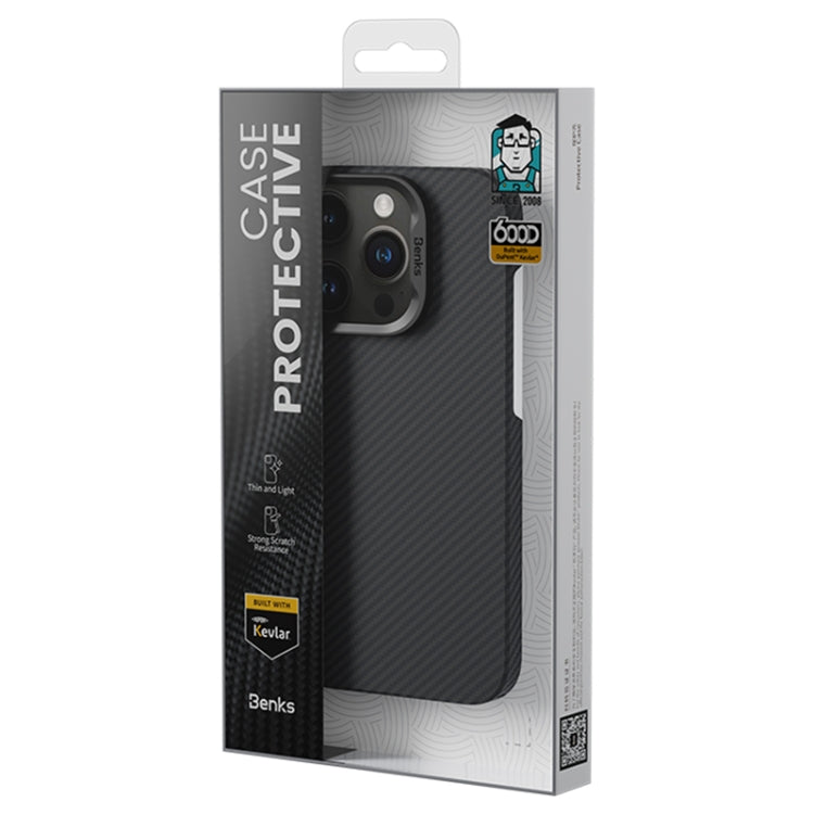 For iPhone 16 Pro Max Benks Classic Kevlar 600D Fiber MagSafe Phone Case(Black) - iPhone 16 Pro Max Cases by Benks | Online Shopping South Africa | PMC Jewellery | Buy Now Pay Later Mobicred