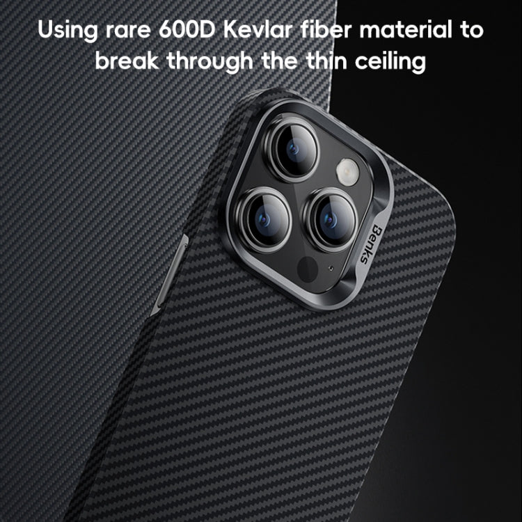 For iPhone 16 Pro Benks Classic Kevlar 600D Fiber MagSafe Phone Case(Black) - free shipping - PMC Jewellery - Order now!