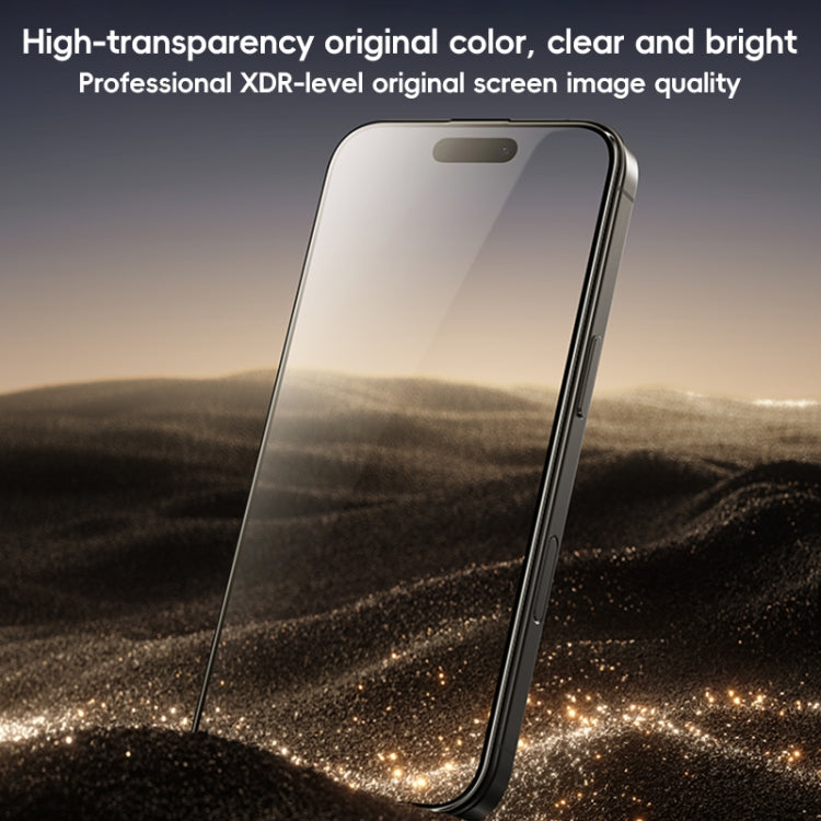 For iPhone 16 Pro Benks Black Gold Series 3D Heat Bending Full Glue Full Coverage HD Tempered Film - iPhone 16 Pro Tempered Glass by Benks | Online Shopping South Africa | PMC Jewellery | Buy Now Pay Later Mobicred