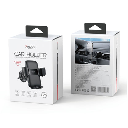 Yesido C251 Car Air Outlet Gravity Clamp Mobile Phone Holder(Black) - Car Holders by Yesido | Online Shopping South Africa | PMC Jewellery | Buy Now Pay Later Mobicred