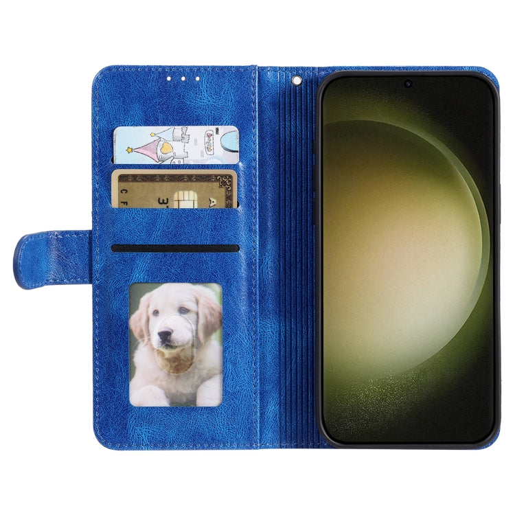 For Samsung Galaxy S25+ 5G Simple 6-Card Wallet Leather Phone Case(Blue) - Galaxy S25+ 5G Cases by PMC TechLife | Online Shopping South Africa | PMC TechLife | Buy Now Pay Later Mobicred