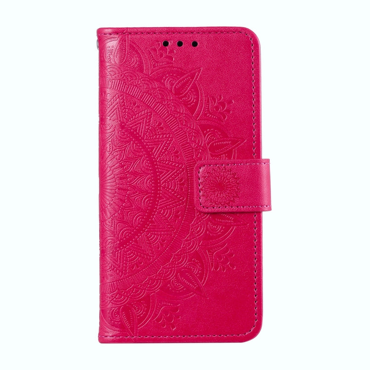 For Samsung Galaxy S25 5G Totem Flower Embossed Leather Phone Case(Red) - Galaxy S25 5G Cases by PMC TechLife | Online Shopping South Africa | PMC TechLife | Buy Now Pay Later Mobicred