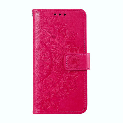 For Samsung Galaxy S25+ 5G Totem Flower Embossed Leather Phone Case(Red) - Galaxy S25+ 5G Cases by PMC Jewellery | Online Shopping South Africa | PMC Jewellery | Buy Now Pay Later Mobicred