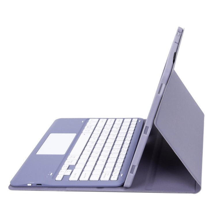 For Huawei MatePad Pro 12.2 Ultra-thin Detachable Bluetooth Keyboard Leather Tablet Case with Touchpad(Lavender White) - Huawei Keyboard by PMC Jewellery | Online Shopping South Africa | PMC Jewellery | Buy Now Pay Later Mobicred