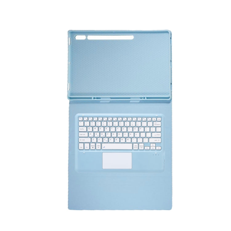For Samsung Galaxy Tab S10 Ultra A910B-A Touch Pad Detachable Bluetooth Keyboard Leather Tablet Case(Sky Blue) - Samsung Keyboard by PMC Jewellery | Online Shopping South Africa | PMC Jewellery | Buy Now Pay Later Mobicred
