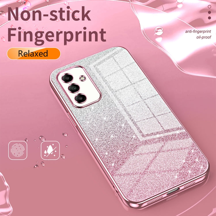 For Samsung Galaxy S25 Ultra 5G Gradient Glitter Powder Electroplated Phone Case(Silver) - Galaxy S25 Ultra 5G Cases by PMC Jewellery | Online Shopping South Africa | PMC Jewellery | Buy Now Pay Later Mobicred