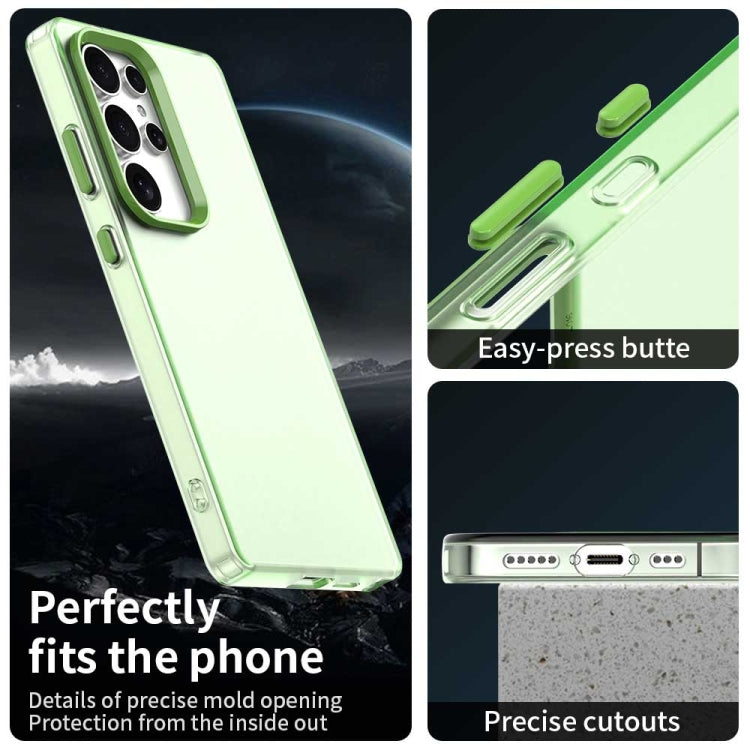 For Samsung Galaxy S25 Ultra 5G Candy PC Hybrid TPU Shockproof Phone Case(Green) - Galaxy S25 Ultra 5G Cases by PMC Jewellery | Online Shopping South Africa | PMC Jewellery | Buy Now Pay Later Mobicred