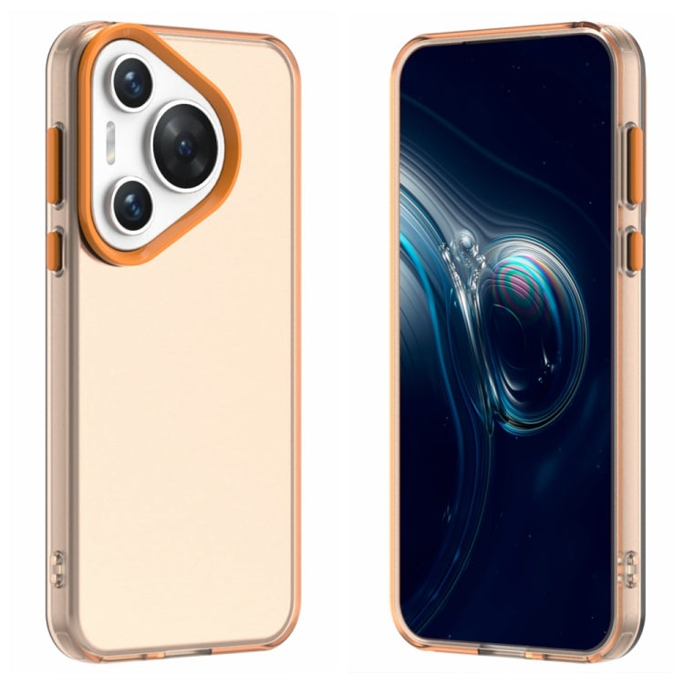 For Huawei Pura 70 Candy PC Hybrid TPU Shockproof Phone Case(Orange) - Huawei Cases by PMC Jewellery | Online Shopping South Africa | PMC Jewellery | Buy Now Pay Later Mobicred