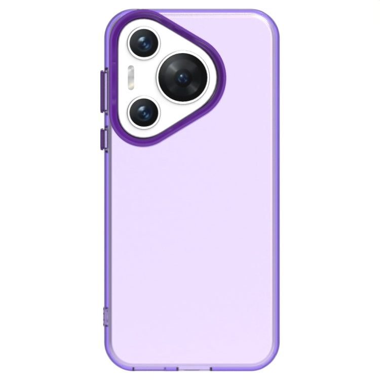 For Huawei Pura 70 Candy PC Hybrid TPU Shockproof Phone Case(Purple) - Huawei Cases by PMC Jewellery | Online Shopping South Africa | PMC Jewellery | Buy Now Pay Later Mobicred