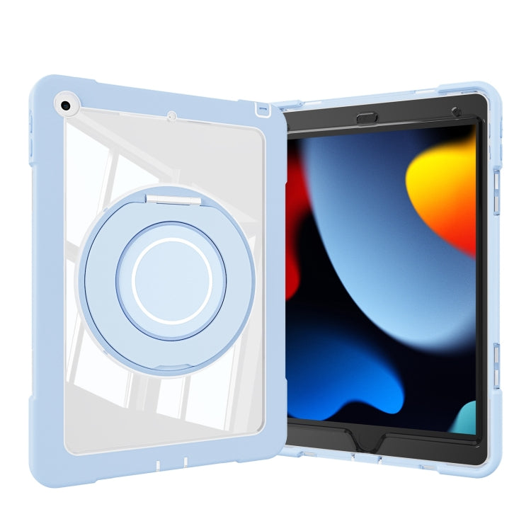 For iPad 10.2 2021 / 2020 / 2019 Crystal Armor PC Hybrid TPU Tablet Case(Blue) - iPad 10.2 Cases by PMC Jewellery | Online Shopping South Africa | PMC Jewellery | Buy Now Pay Later Mobicred