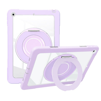 For iPad 10.2 2021 / 2020 / 2019 Crystal Armor PC Hybrid TPU Tablet Case(Purple) - iPad 10.2 Cases by PMC Jewellery | Online Shopping South Africa | PMC Jewellery | Buy Now Pay Later Mobicred