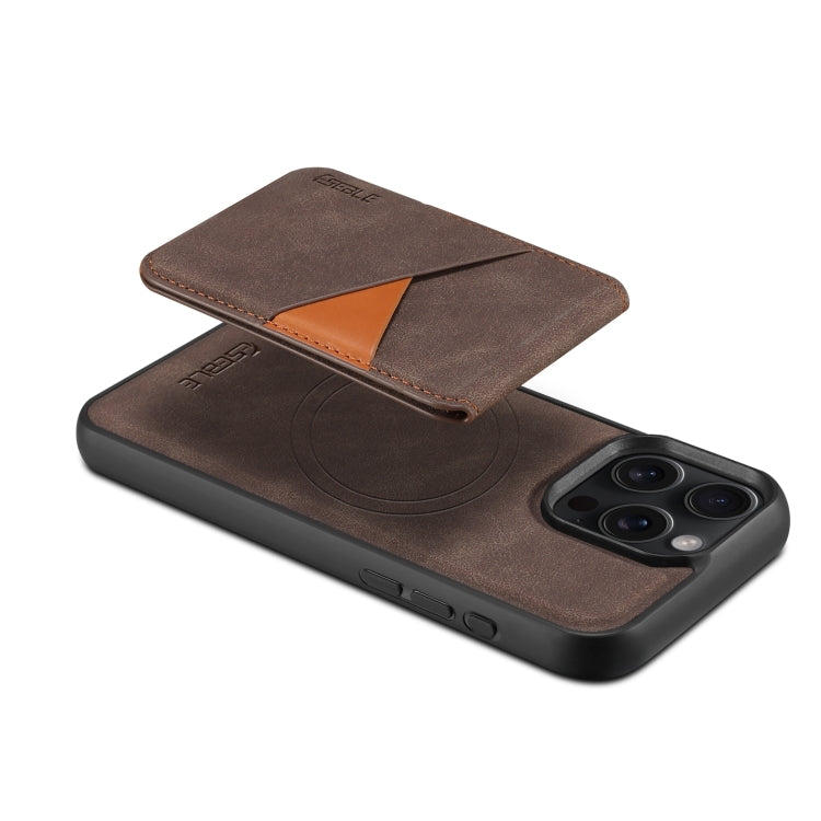For iPhone 16 Plus ESEBLE E2 Retro Texture Card Slots MagSafe RFID Leather Case(Coffee) - free shipping - PMC Jewellery - Order now!