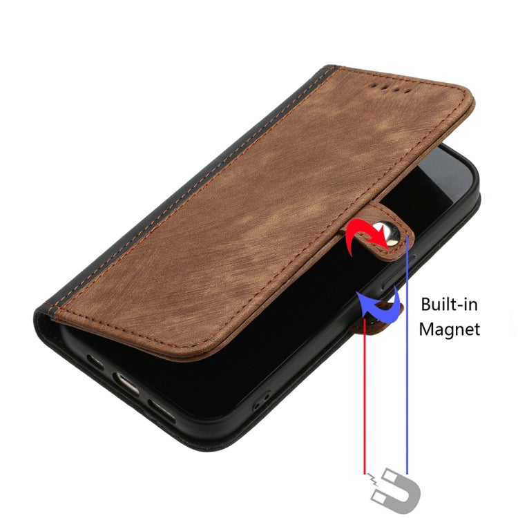 For Samsung Galaxy S25+ 5G Side Buckle Double Fold Hand Strap Leather Phone Case(Brown) - Galaxy S25+ 5G Cases by PMC Jewellery | Online Shopping South Africa | PMC Jewellery | Buy Now Pay Later Mobicred